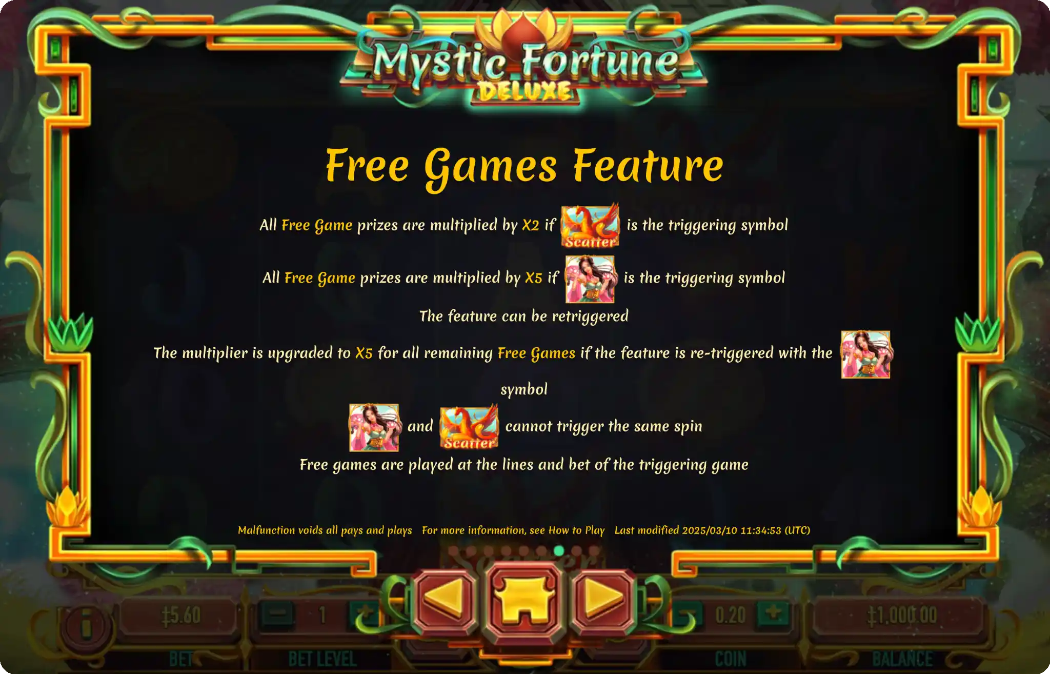 Mystic Fortune Slot Bonus Game Example